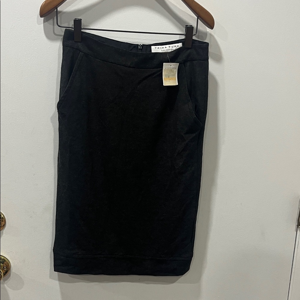 Trina Turk Classic Black Pencil Skirt